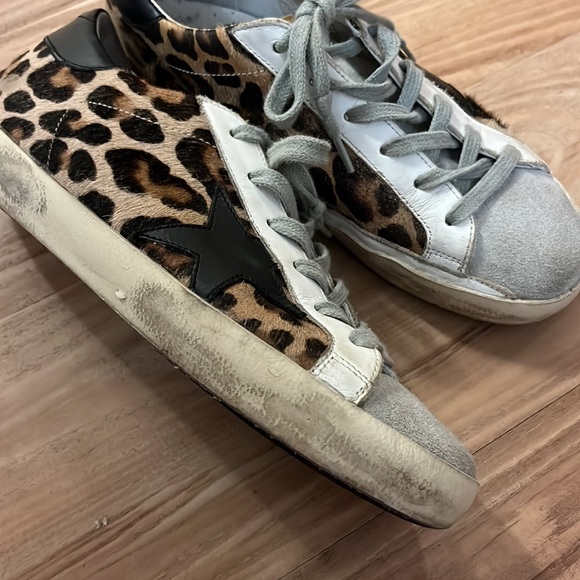 Leopard Golden Goose Superstars - Picture 7 of 9